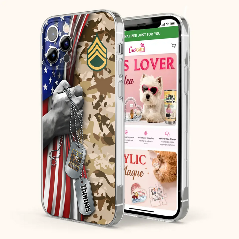 Custom Personalized Veteran Phone Case - Gift Idea For Veteran - Case For iPhone/ Samsung