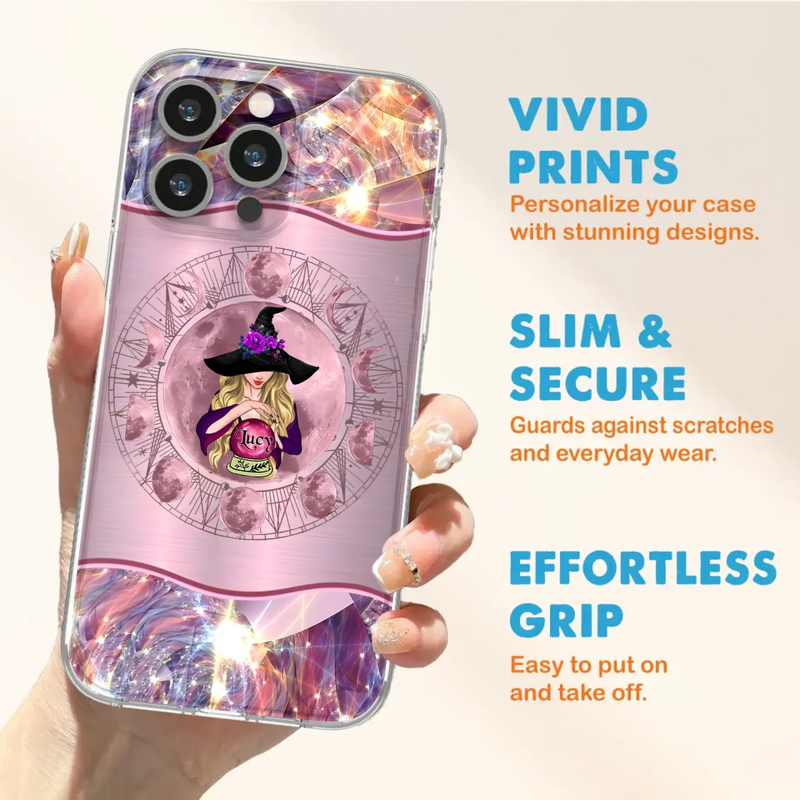 Personalized Witch Phone Case - Halloween Gift Idea For Witch Lovers - Case For iPhone/Samsung