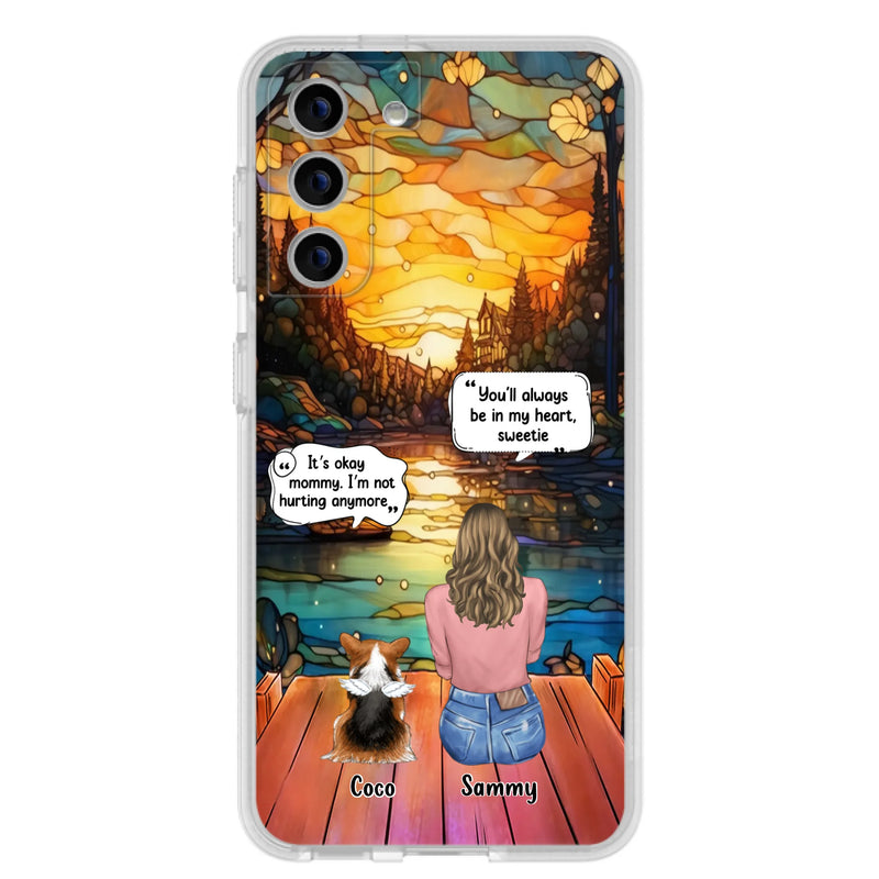 Personalized Memorial Pet Phone Case - Memorial Gift Idea For Dog/Cat/Rabbits Owners - You'll Always Be In My Heart, Sweetie - Case For iPhone/Samsung