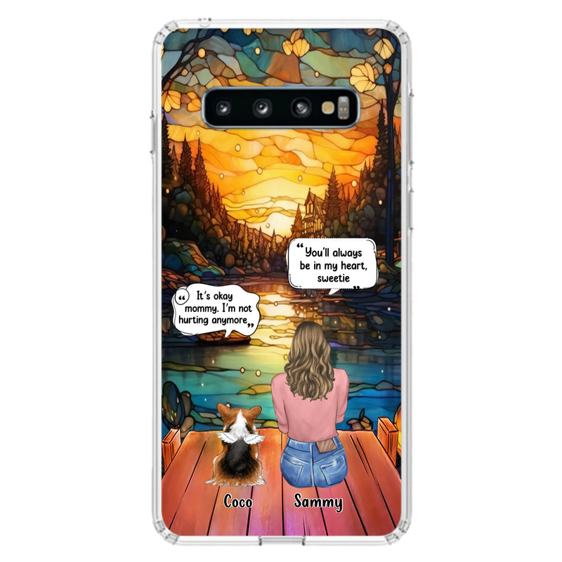 Personalized Memorial Pet Phone Case - Memorial Gift Idea For Dog/Cat/Rabbits Owners - You'll Always Be In My Heart, Sweetie - Case For iPhone/Samsung