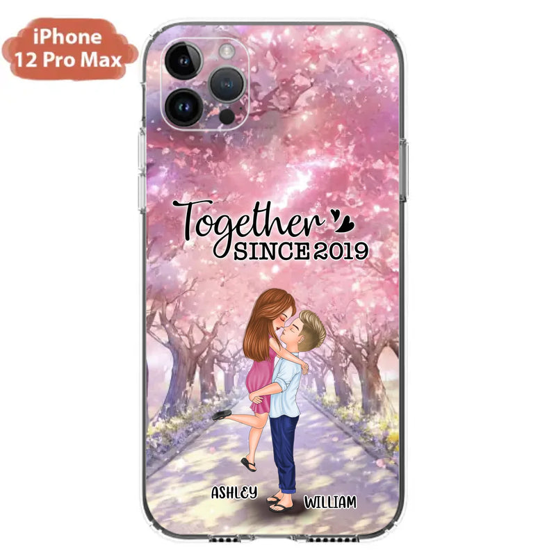 Personalized Couple Phone Case - Wedding/Anniversary Gift Idea for Couple - Together Since 2019 - Case For iPhone/Samsung