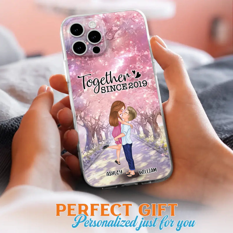 Personalized Couple Phone Case - Wedding/Anniversary Gift Idea for Couple - Together Since 2019 - Case For iPhone/Samsung