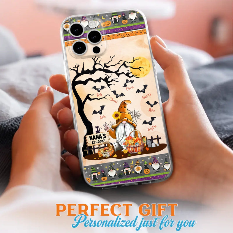 Custom Personalized Boo Grandma Phone Case - Halloween Gift For Grandma - Upto 7 Kids - Case For iPhone/ Samsung