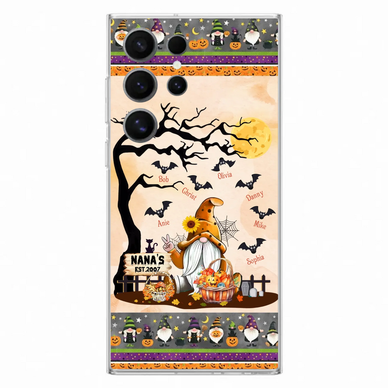 Custom Personalized Boo Grandma Phone Case - Halloween Gift For Grandma - Upto 7 Kids - Case For iPhone/ Samsung