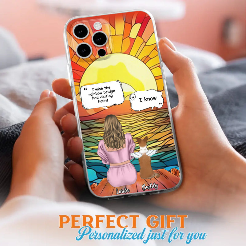 Custom Personalized Memorial Dog Phone Case - Upto 4 Dogs - Memorial Gift Idea For Dog Owners - Case for iPhone/Samsung