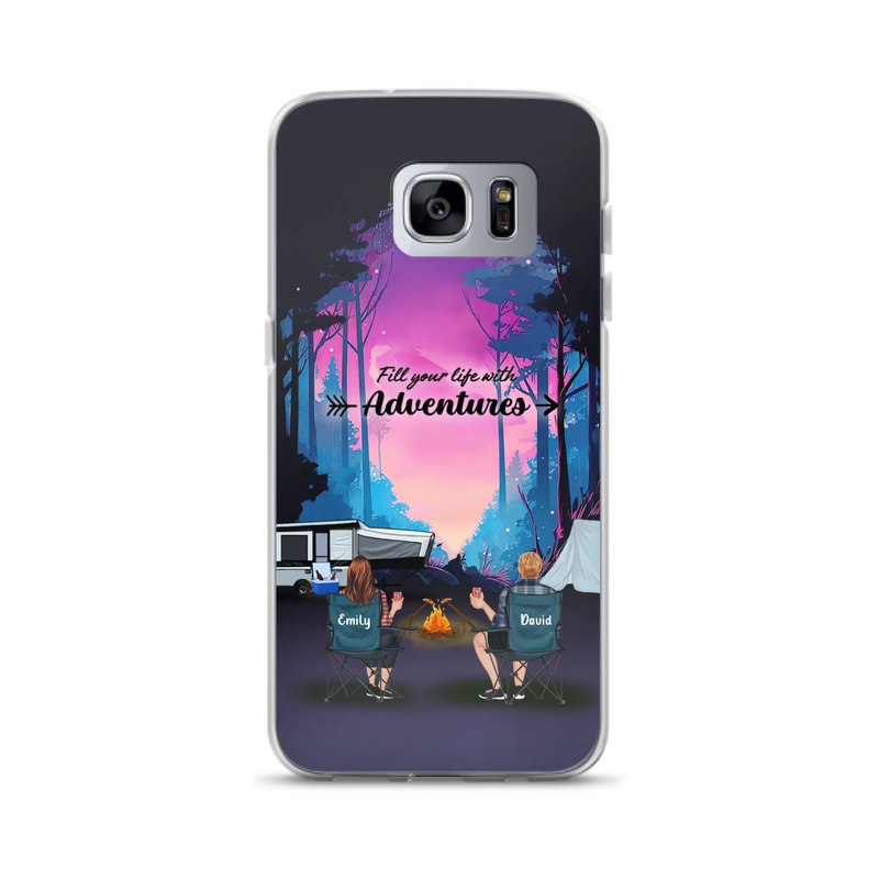 Personalized Camping Phone Case - Full Option - Best Gift For Camping Lovers - Fill Your Life With Adventures - Case For iPhone/Samsung