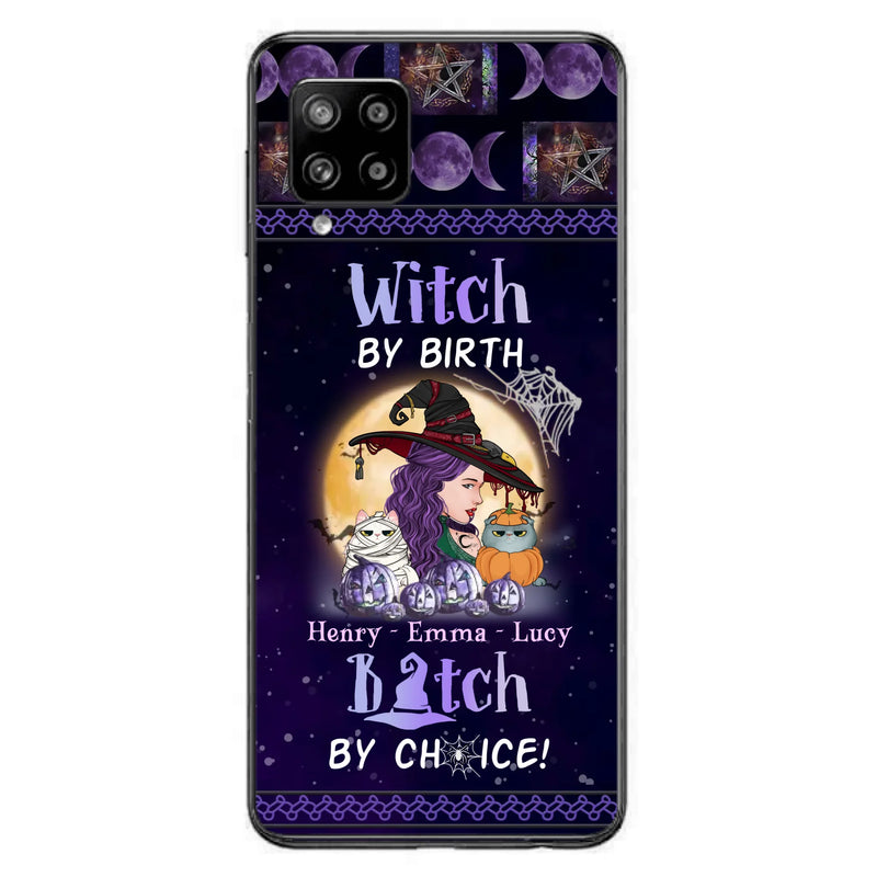 Personalized Witch Mom Phone Case - Gift Idea For Halloween/Witch/Pet Lovers - Witch By Birth Bitch By Choice - Case For iPhone/Samsung