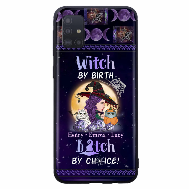 Personalized Witch Mom Phone Case - Gift Idea For Halloween/Witch/Pet Lovers - Witch By Birth Bitch By Choice - Case For iPhone/Samsung