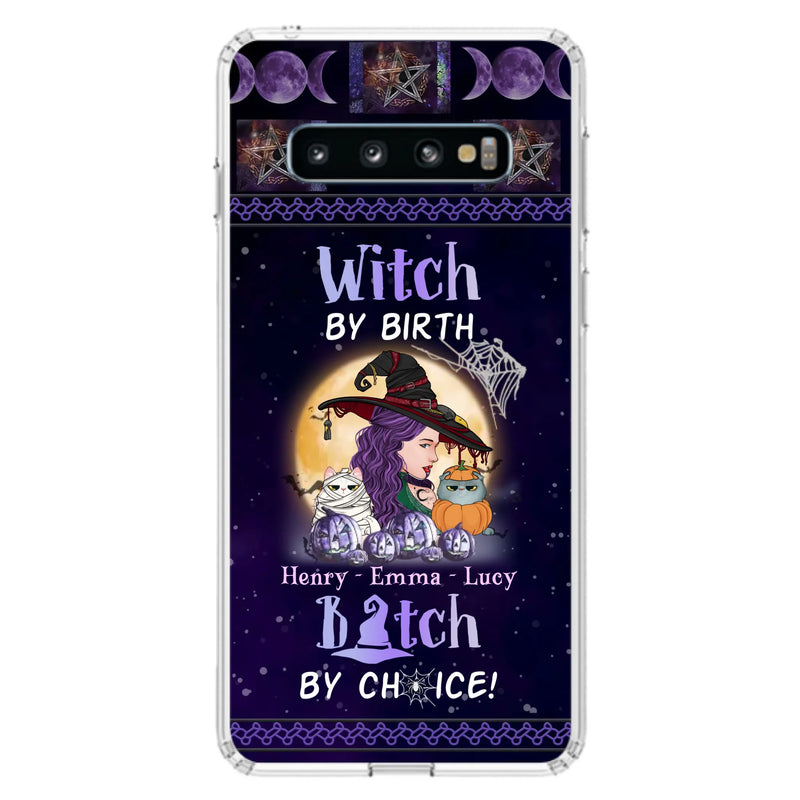 Personalized Witch Mom Phone Case - Gift Idea For Halloween/Witch/Pet Lovers - Witch By Birth Bitch By Choice - Case For iPhone/Samsung