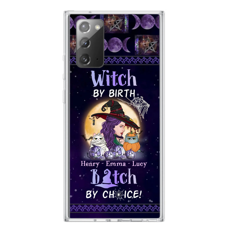 Personalized Witch Mom Phone Case - Gift Idea For Halloween/Witch/Pet Lovers - Witch By Birth Bitch By Choice - Case For iPhone/Samsung