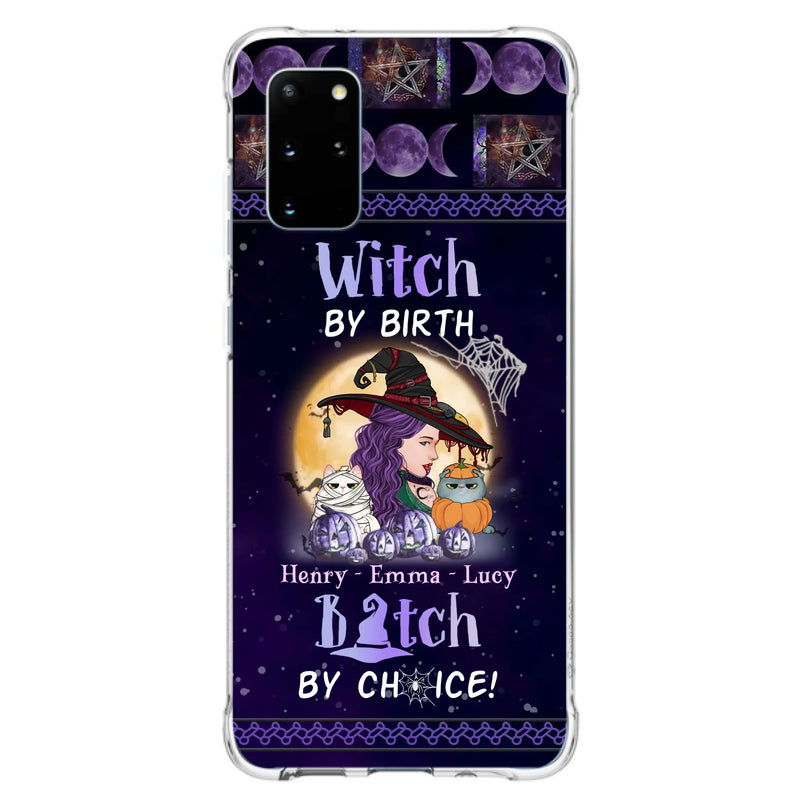Personalized Witch Mom Phone Case - Gift Idea For Halloween/Witch/Pet Lovers - Witch By Birth Bitch By Choice - Case For iPhone/Samsung