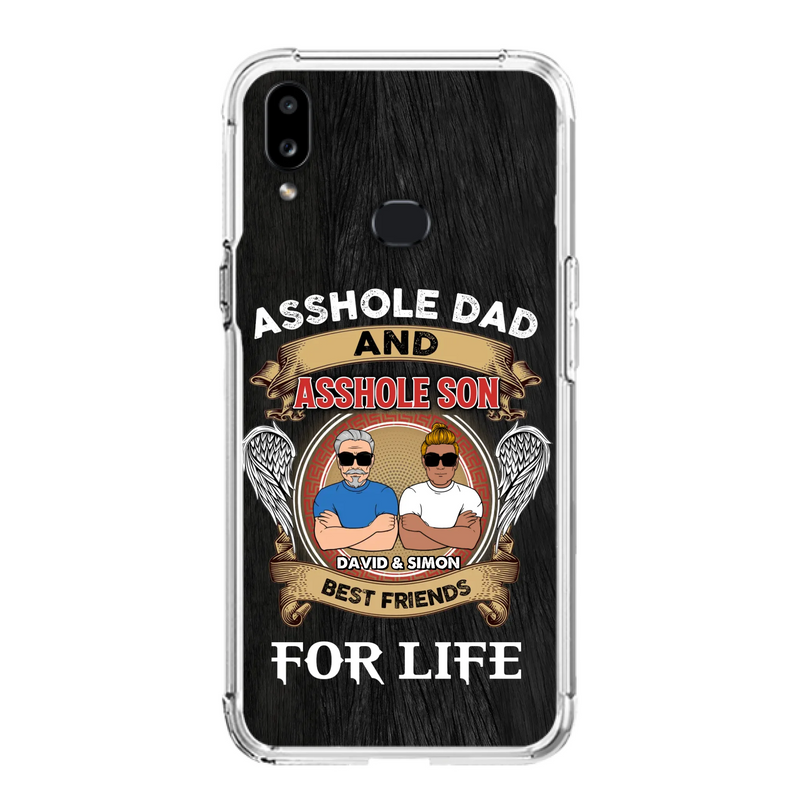 Custom Personalized Dad And Son Phone Case - Funny Gift Idea for Dad from Son - Asshole Dad And Asshole Son Best Friends For Life - Case for iPhone/Samsung