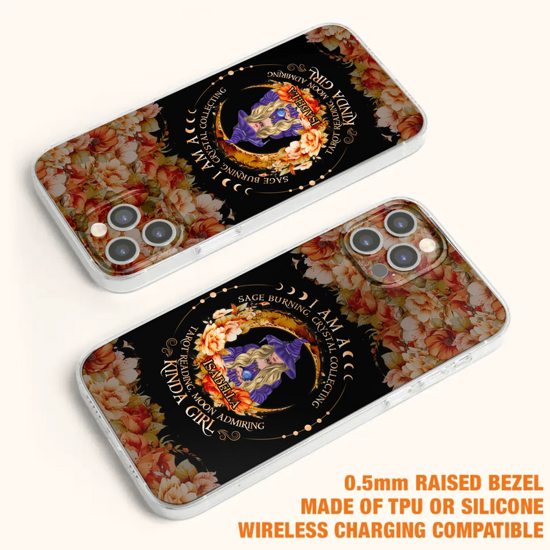 Personalized Witch Phone Case - Gift Idea For Halloween - I Am A Sage Burning, Crystal Collecting, Tarot Reading, Moon Admiring Kinda Girl - Cases For iPhone/Samsung