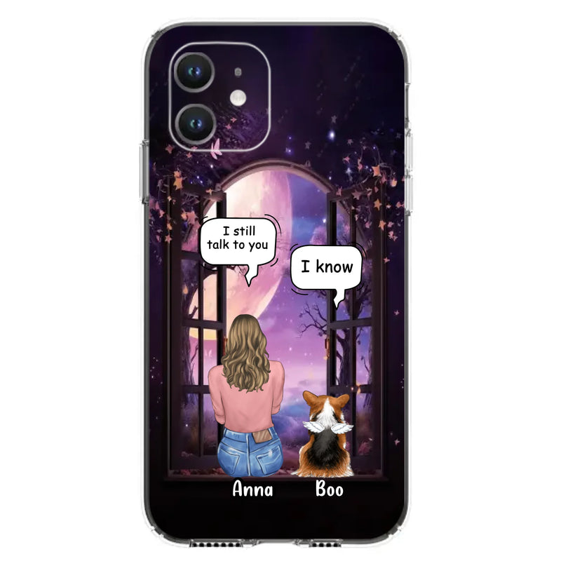 Custom Personalized Memorial Pet Phone Case - Upto 4 Dogs/Cats/Rabbits - Memorial Gift Idea for Dog/Cat/Rabbit Owners - Case For iPhone/Samsung
