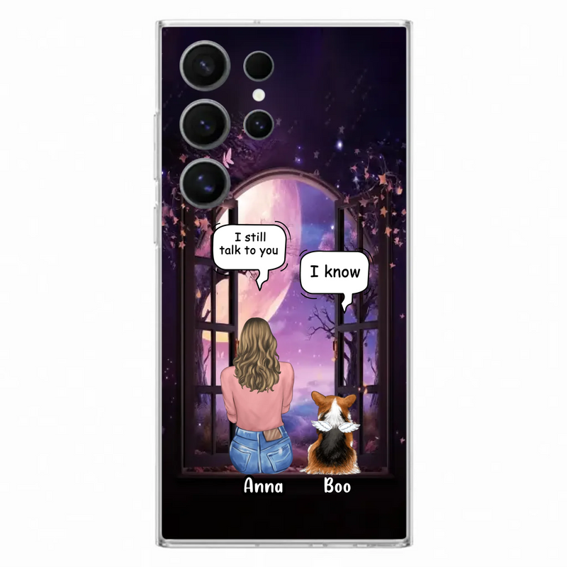 Custom Personalized Memorial Pet Phone Case - Upto 4 Dogs/Cats/Rabbits - Memorial Gift Idea for Dog/Cat/Rabbit Owners - Case For iPhone/Samsung