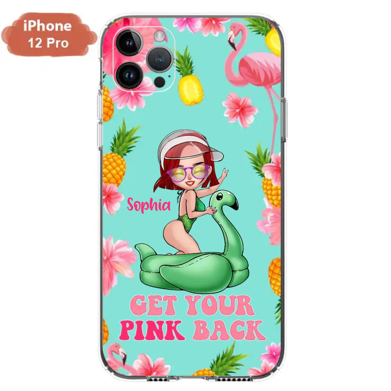 Custom Personalized Bikini Girl Phone Case - Gift Idea For Girl - Get Your Pink Back - Cases For iPhone/Samsung