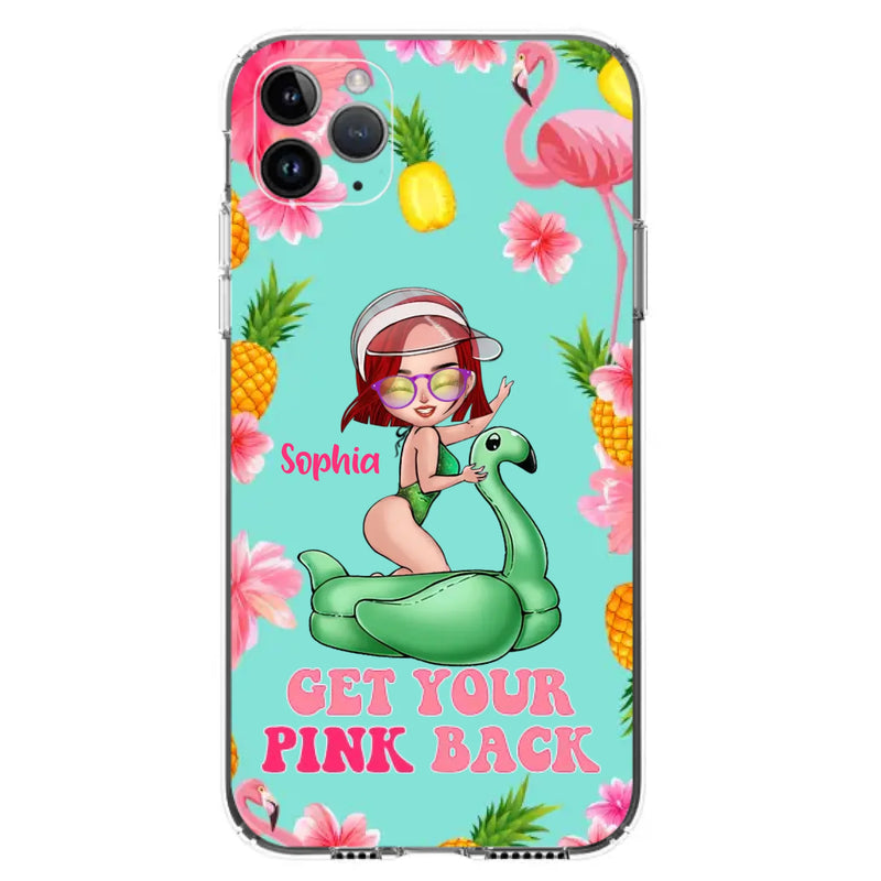 Custom Personalized Bikini Girl Phone Case - Gift Idea For Girl - Get Your Pink Back - Cases For iPhone/Samsung