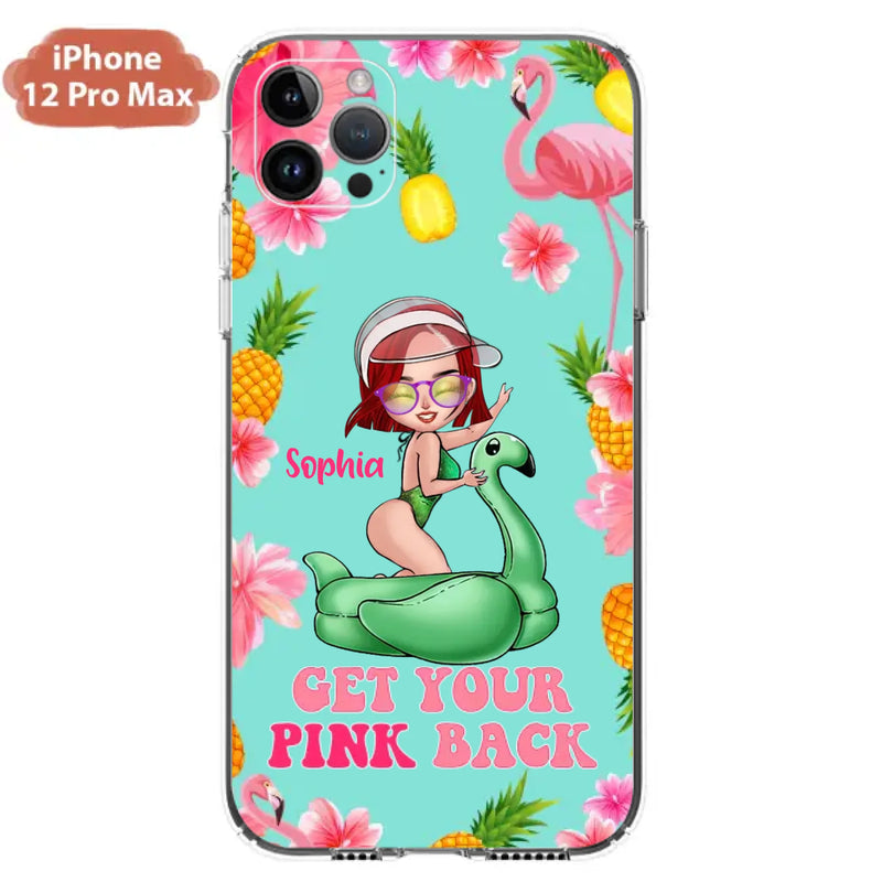 Custom Personalized Bikini Girl Phone Case - Gift Idea For Girl - Get Your Pink Back - Cases For iPhone/Samsung