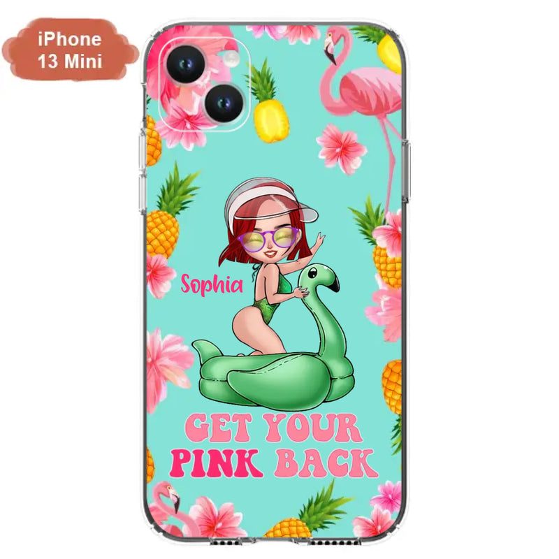 Custom Personalized Bikini Girl Phone Case - Gift Idea For Girl - Get Your Pink Back - Cases For iPhone/Samsung