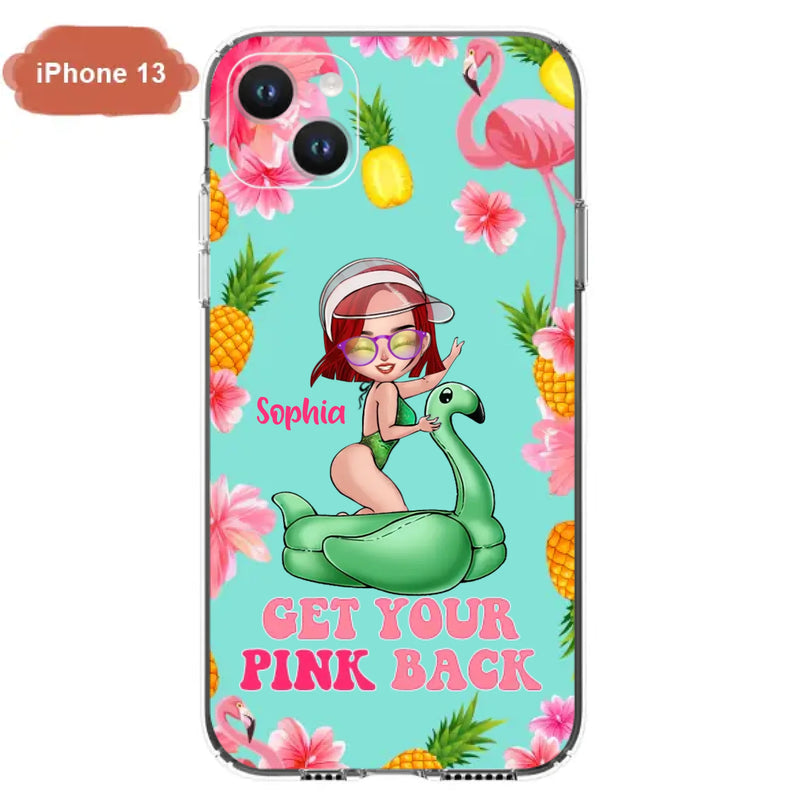 Custom Personalized Bikini Girl Phone Case - Gift Idea For Girl - Get Your Pink Back - Cases For iPhone/Samsung