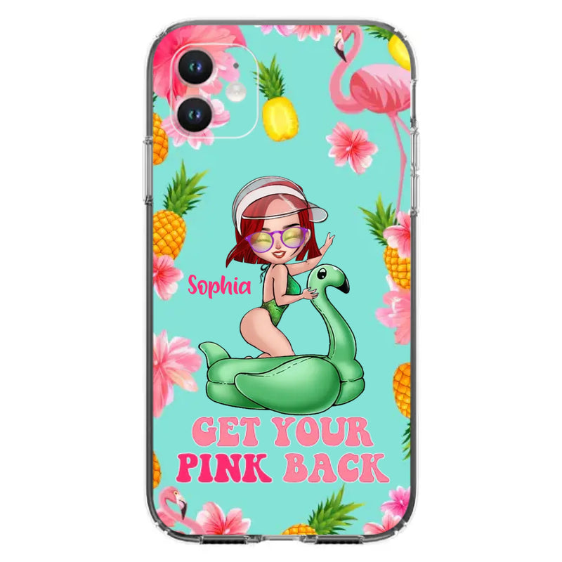Custom Personalized Bikini Girl Phone Case - Gift Idea For Girl - Get Your Pink Back - Cases For iPhone/Samsung