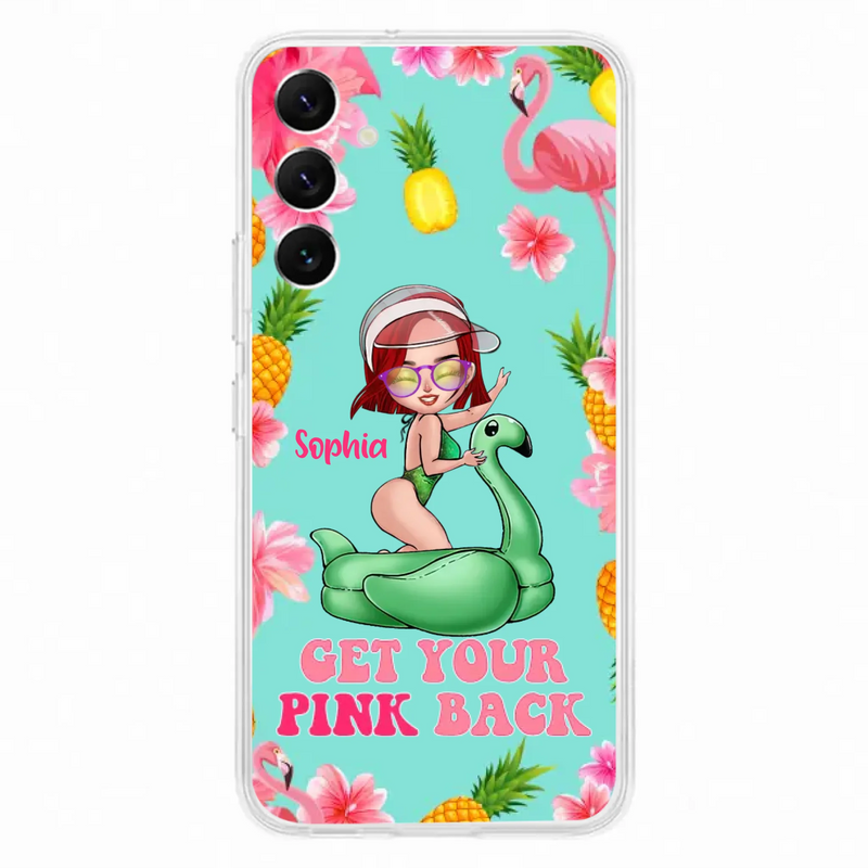 Custom Personalized Bikini Girl Phone Case - Gift Idea For Girl - Get Your Pink Back - Cases For iPhone/Samsung