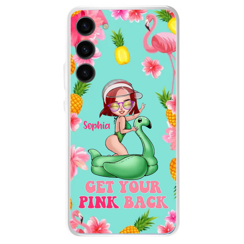 Custom Personalized Bikini Girl Phone Case - Gift Idea For Girl - Get Your Pink Back - Cases For iPhone/Samsung