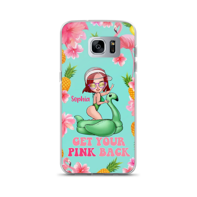 Custom Personalized Bikini Girl Phone Case - Gift Idea For Girl - Get Your Pink Back - Cases For iPhone/Samsung