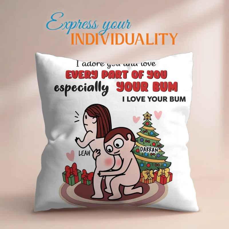 Personalized Couple Pillow Cover - Gift Idea For Couple/ Christmas/ Valentines
