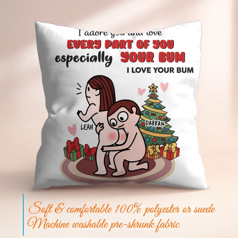 Personalized Couple Pillow Cover - Gift Idea For Couple/ Christmas/ Valentines
