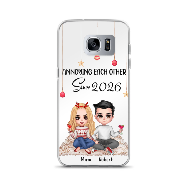 Custom Personalized Couple Phone Case - Christmas  Gift Idea For Couple - Annoying Each Other Since 2026 - Case for iPhone/Samsung
