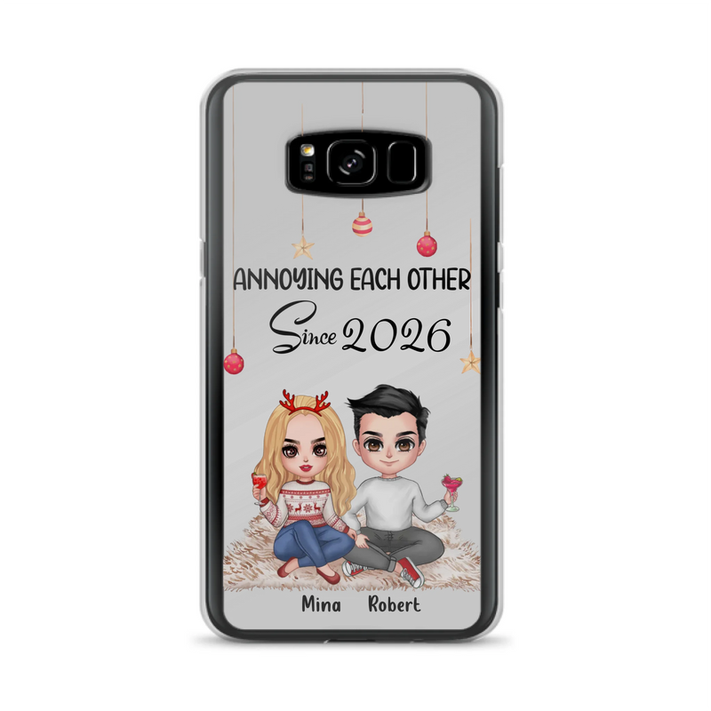 Custom Personalized Couple Phone Case - Christmas  Gift Idea For Couple - Annoying Each Other Since 2026 - Case for iPhone/Samsung