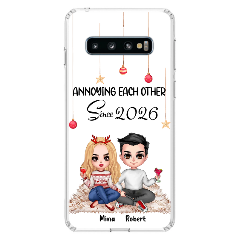 Custom Personalized Couple Phone Case - Christmas  Gift Idea For Couple - Annoying Each Other Since 2026 - Case for iPhone/Samsung