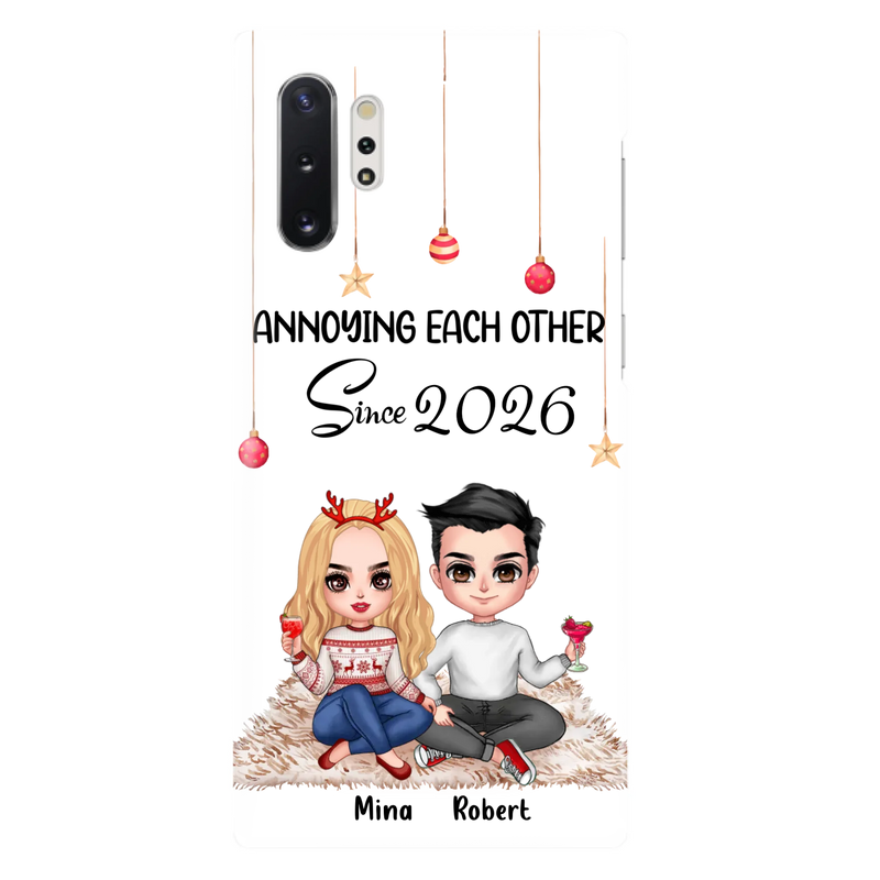 Custom Personalized Couple Phone Case - Christmas  Gift Idea For Couple - Annoying Each Other Since 2026 - Case for iPhone/Samsung