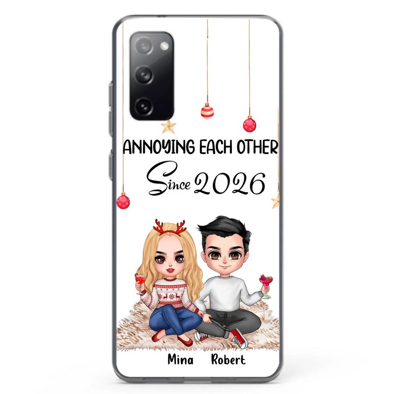 Custom Personalized Couple Phone Case - Christmas  Gift Idea For Couple - Annoying Each Other Since 2026 - Case for iPhone/Samsung