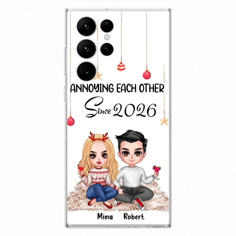 Custom Personalized Couple Phone Case - Christmas  Gift Idea For Couple - Annoying Each Other Since 2026 - Case for iPhone/Samsung