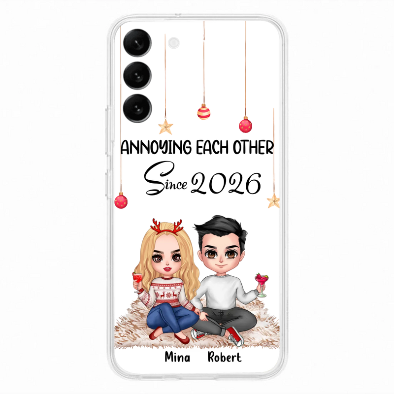 Custom Personalized Couple Phone Case - Christmas  Gift Idea For Couple - Annoying Each Other Since 2026 - Case for iPhone/Samsung
