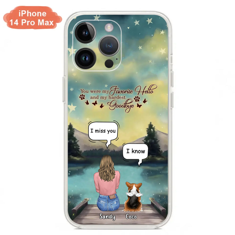 Custom Personalized Memorial Pet Phone Case - Memorial Gift Idea For Pet Lover - Up to 4 Pets - Gift Idea For Dog/Cat Lover - Your Wings Were Ready But Our Hearts Were Not - Case For iPhone And Samsung