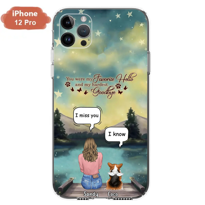 Custom Personalized Memorial Pet Phone Case - Memorial Gift Idea For Pet Lover - Up to 4 Pets - Gift Idea For Dog/Cat Lover - Your Wings Were Ready But Our Hearts Were Not - Case For iPhone And Samsung