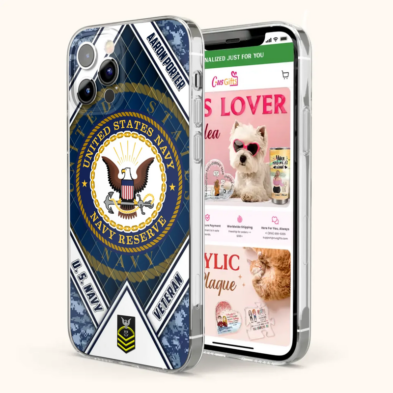 Custom Personalized Veteran Phone Case - Gift Idea For Veteran - Case For iPhone And Samsung