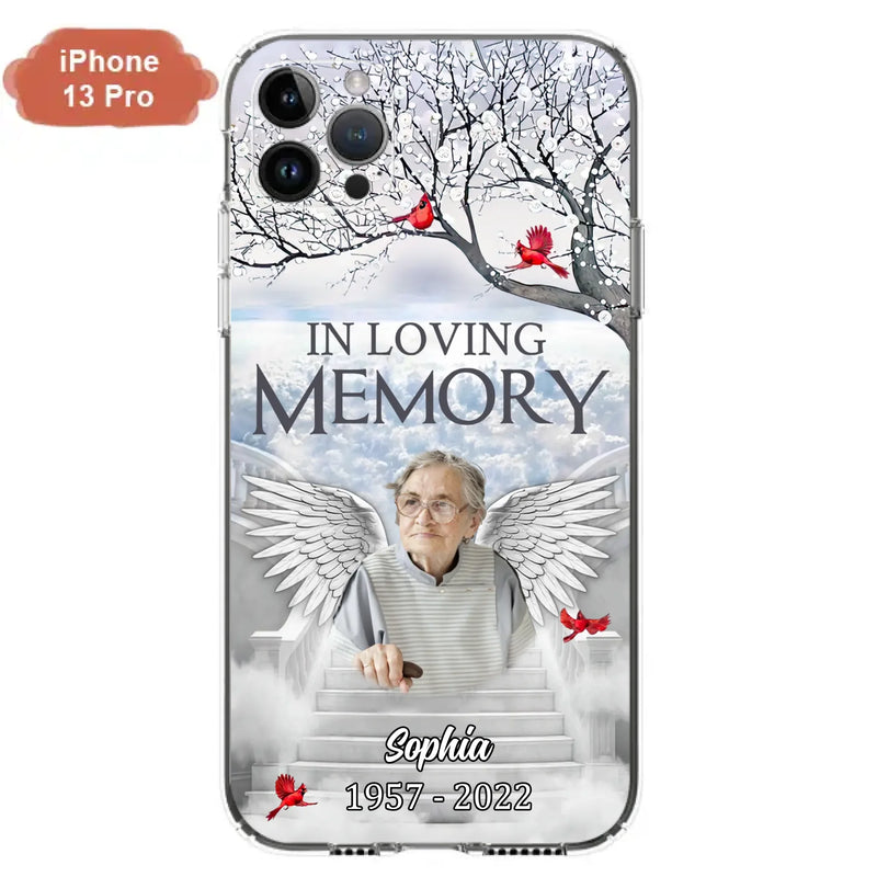 Custom Personalized Memorial Phone Case - Upload Photo - Memorial Gift Idea For Family - In Loving Memory - Case For iPhone & Samsung