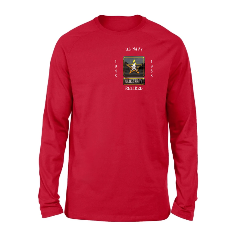 Personalized Retired Veteran Shirt/Hoodie - Father's Day Gift Idea for Veteran