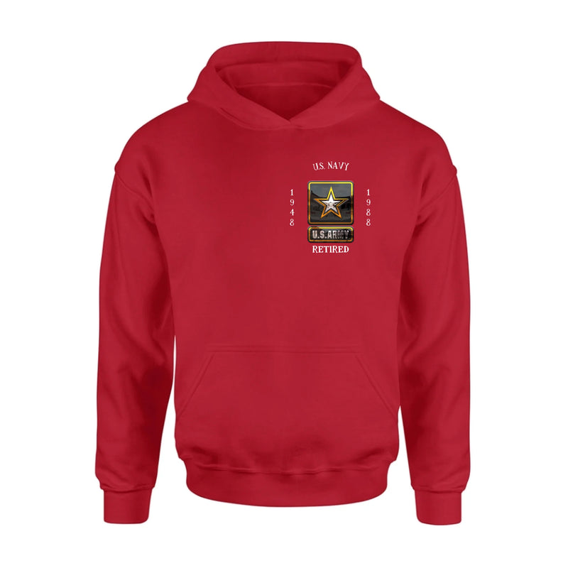 Personalized Retired Veteran Shirt/Hoodie - Father's Day Gift Idea for Veteran