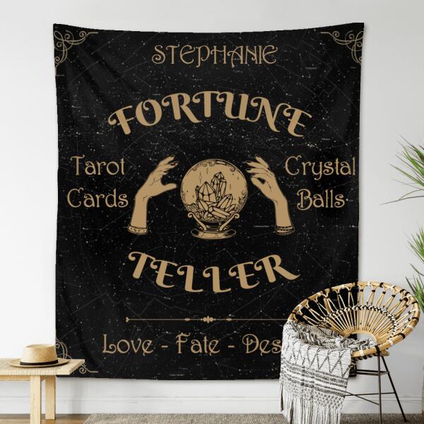 Custom Personalized Tarot Reader Tapestry  - Best Gift For Tarot Lovers - Love Fate Destiny