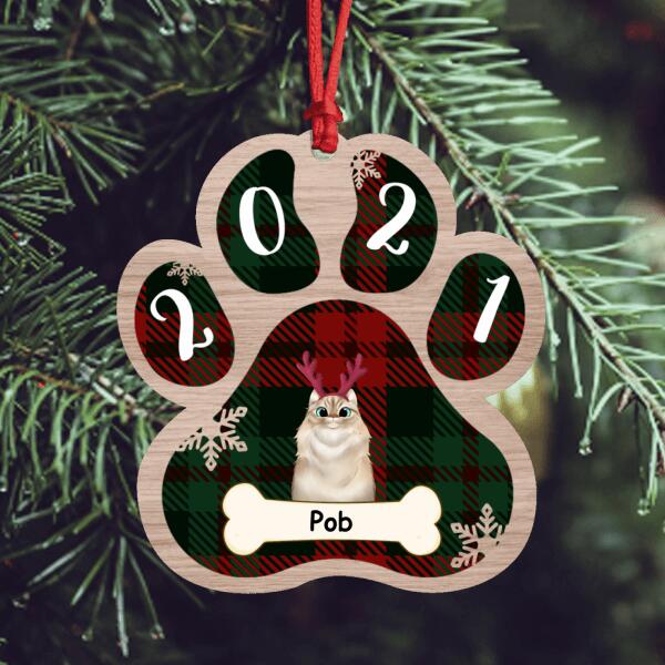 Custom Personalized Pet Paw Ornament - Best Gift For Cat Lover/Dog Lover - 2021