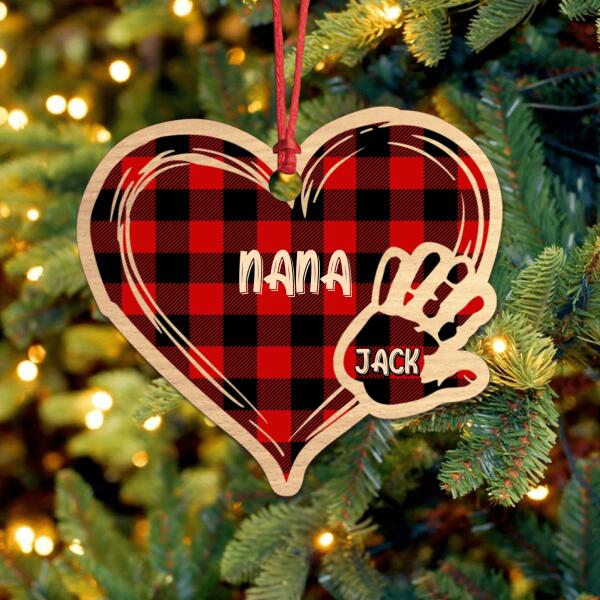 Personalized Grandma Ornament - Up to 10 Kids - Best Gift For Family