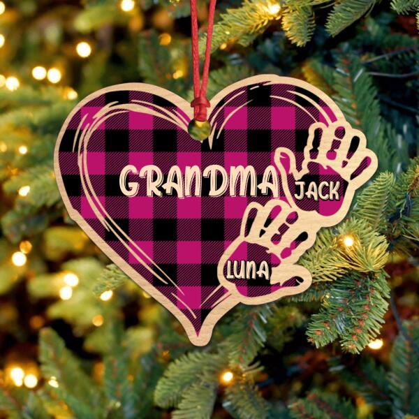 Personalized Grandma Ornament - Up to 10 Kids - Best Gift For Family