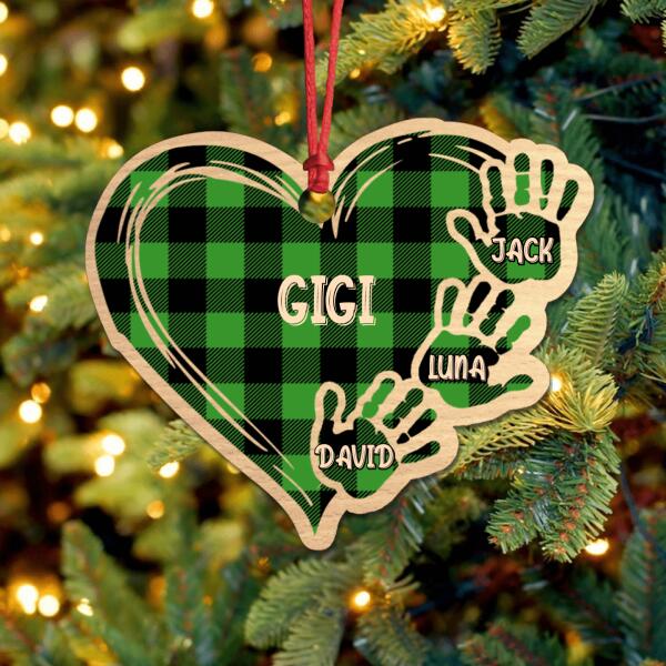 Personalized Grandma Ornament - Up to 10 Kids - Best Gift For Family