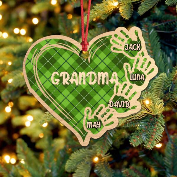 Personalized Grandma Ornament - Up to 10 Kids - Best Gift For Family