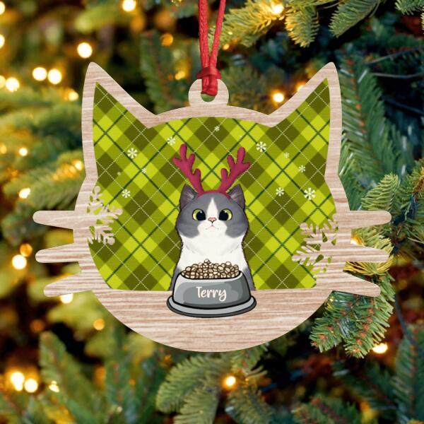 Custom Personalized Cat Ornament - Up to 2 Cats -Gift For Cat Lovers/ Christmas